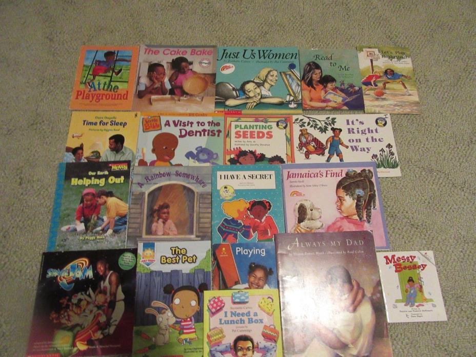 Lot of 27 African American Picture Books Children Harrys House Jamaicas Find +