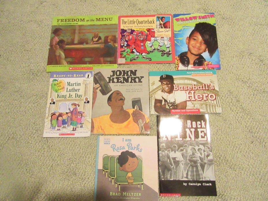 Lot of 8 African American Black History Picture Books Children Parks King Henry