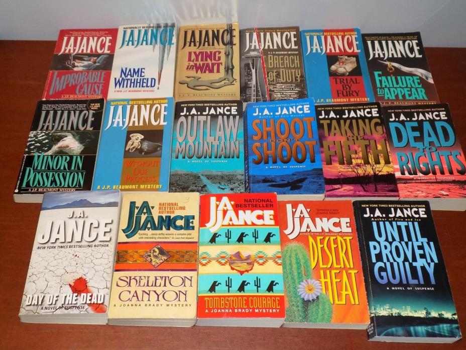 Lot of 17 J.A. Jance books - paperback