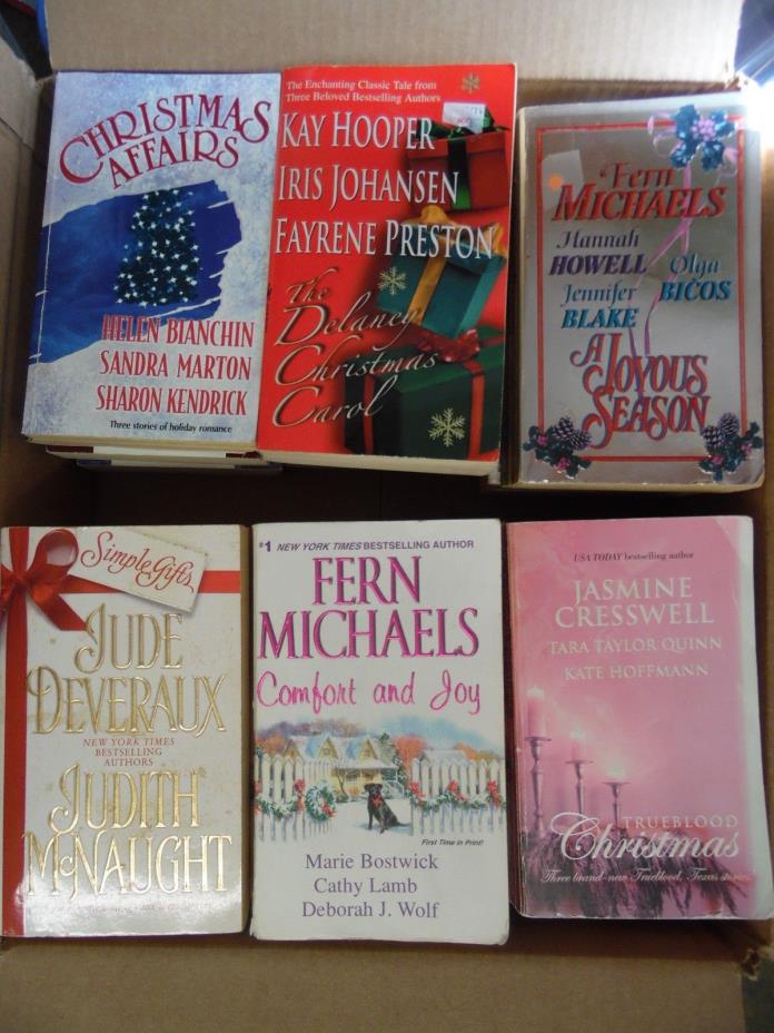 Large Lot of 18 Christmas Anthology Romance Paperback Books
