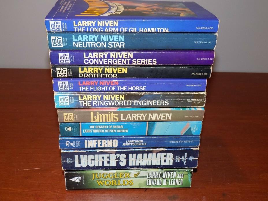 Lot of 11 Larry Niven books PB Science Fiction