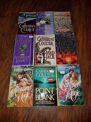 Lot of 27 Catherine Coulter paperbacks, Born to be Wild, Afterglow, The Target