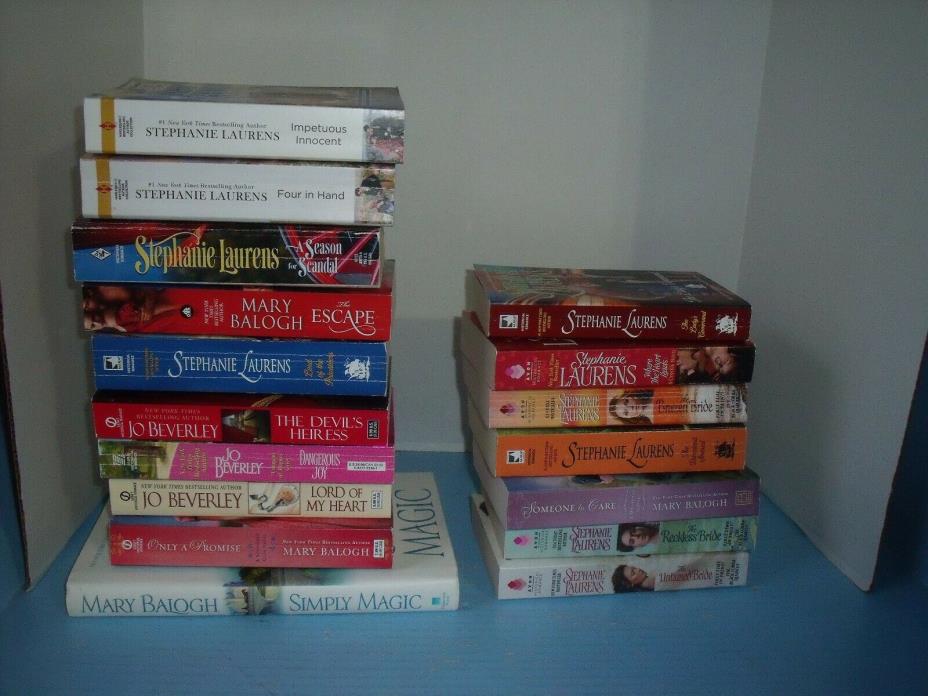 LOT OF 17 HISTORICAL ROMANCE*STEPHANIE LAURENS MARY BALOGH OTHERS*ONLY A PROMISE
