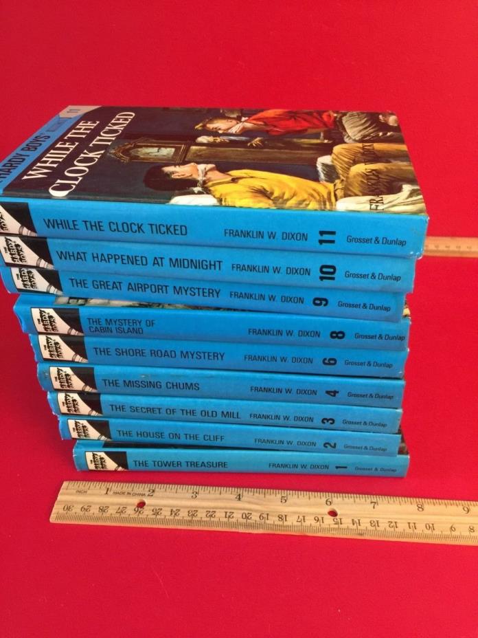 9 Book Lot The Hardy Boys Mystery By Dixon 1 2 3 4 6 8 9 10 11 Missing 5 7