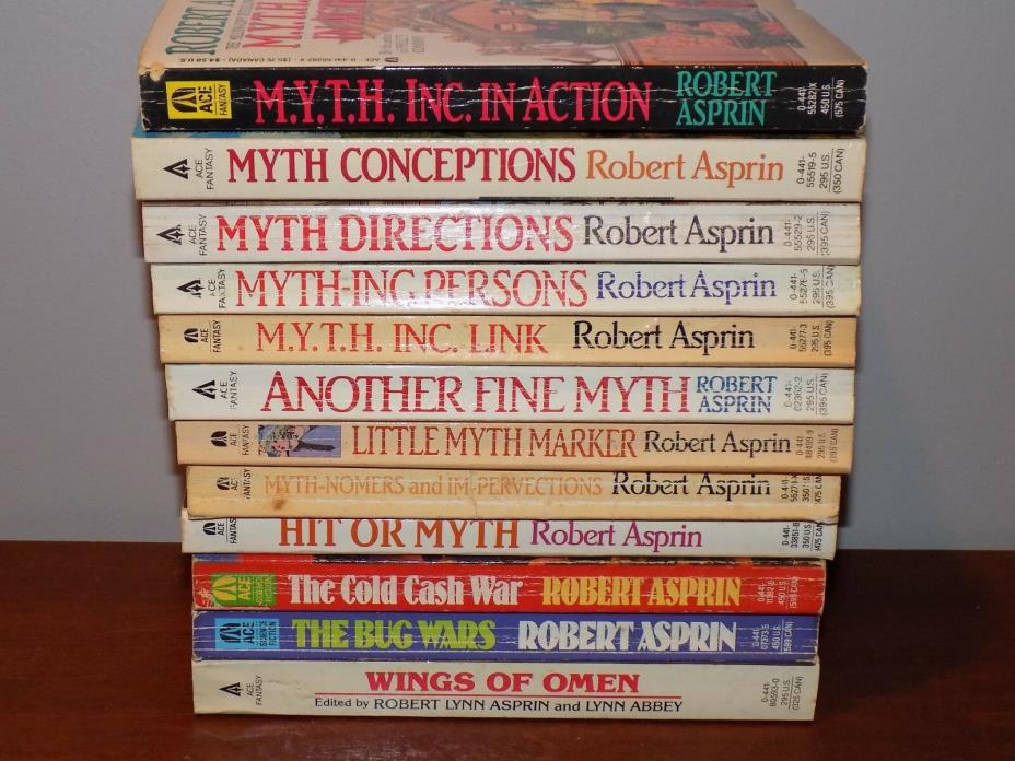 Lot of 12 books by Robert Asprin - Fantasy PB - MYTH, etc.