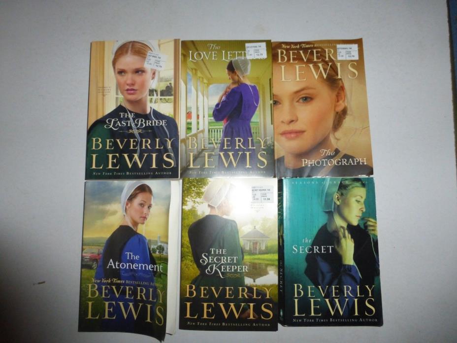 Lot of 6 Romance Christian Romance Novels by Beverly Lewis Trade Paperback R3