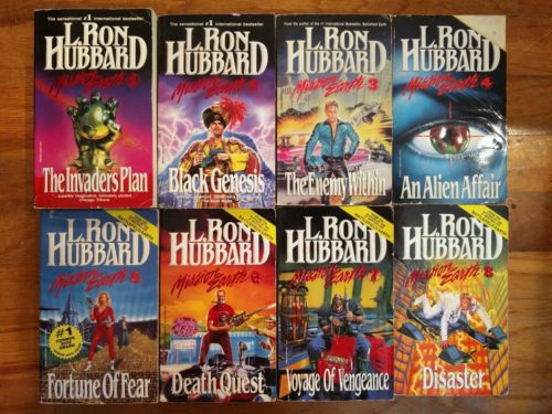 Lot L Ron Hubbard Mission Earth,fear,final blackout,battlefield earth,paperback