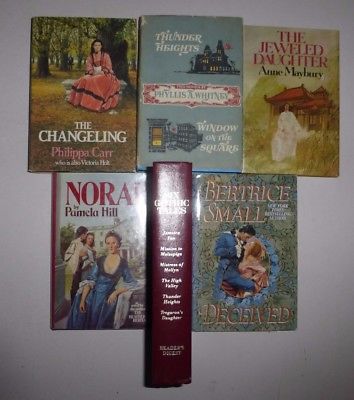 6 Lot Vintage Gothic Romance Hardcovers, with 12 Gothic Romance Stories R2