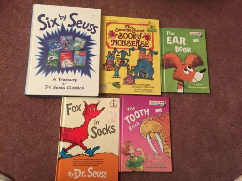 Lot of 10  Dr. Seuss Books Bright Early Board Books Ear Tooth Eye Sesame Street