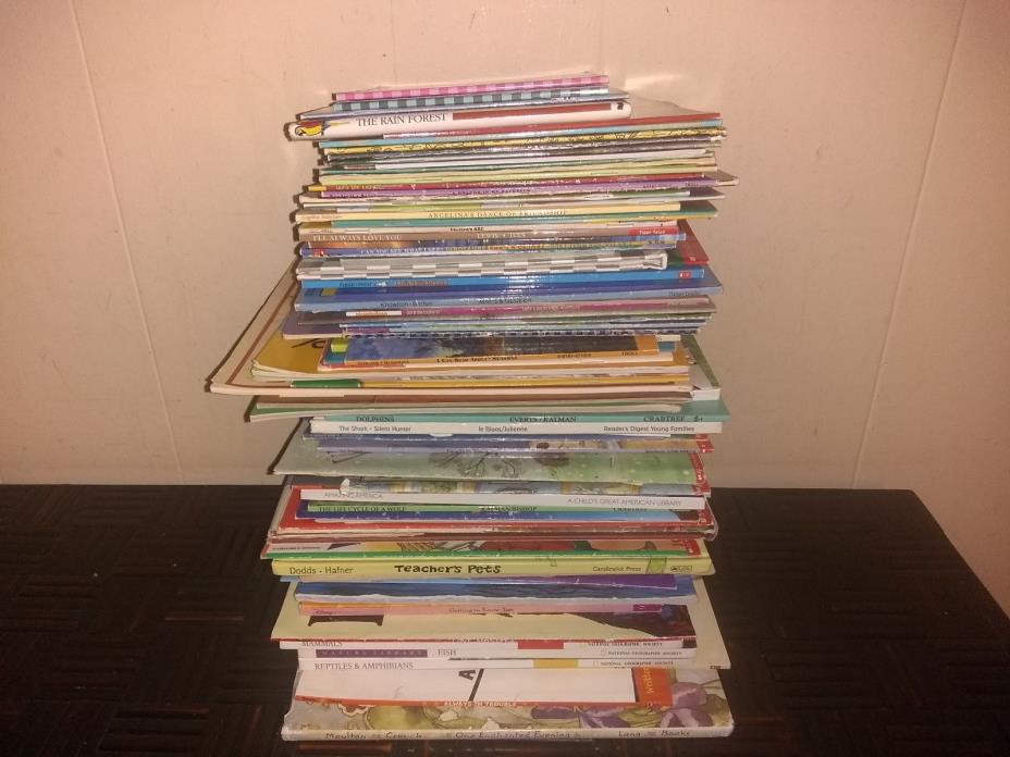 LOT OF 100..SESAME STREET, DORA, CLIFFORD ETC...CHILDREN BOOKS