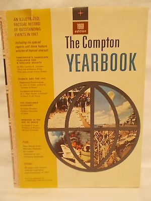 VINTAGE 1968 COMPTON YEARBOOK PICTURE ENCLOPEDIA *EVENTS IN 1967* HARDBACK/PAPER
