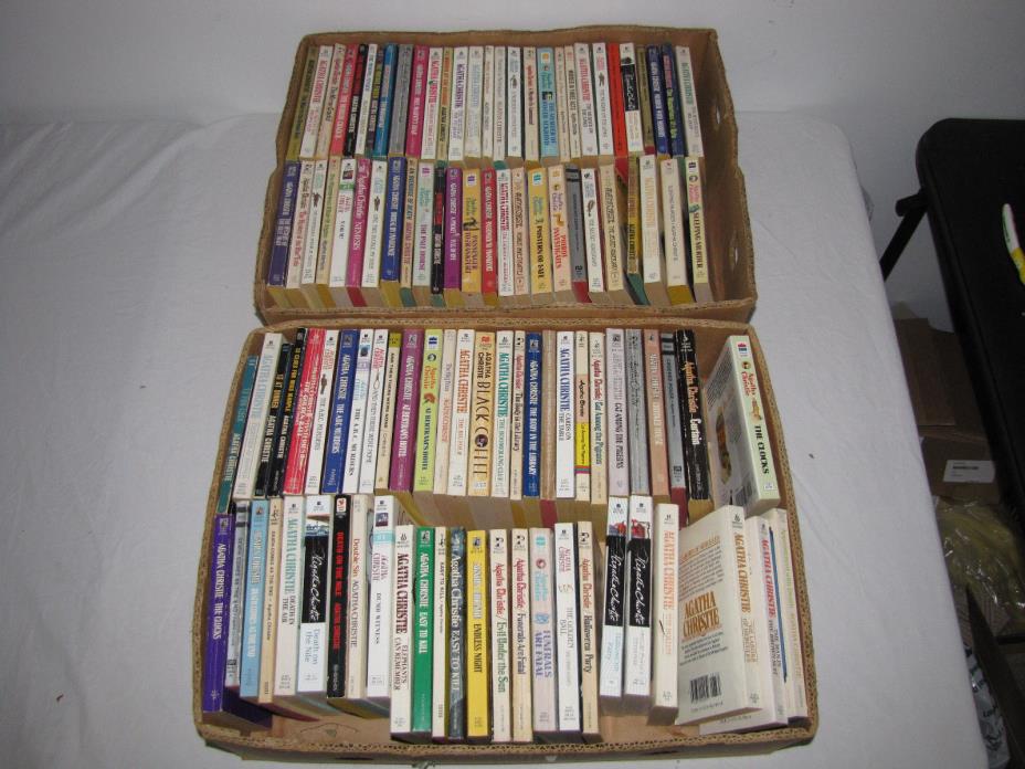 Lot of 107 Agatha Christie Books