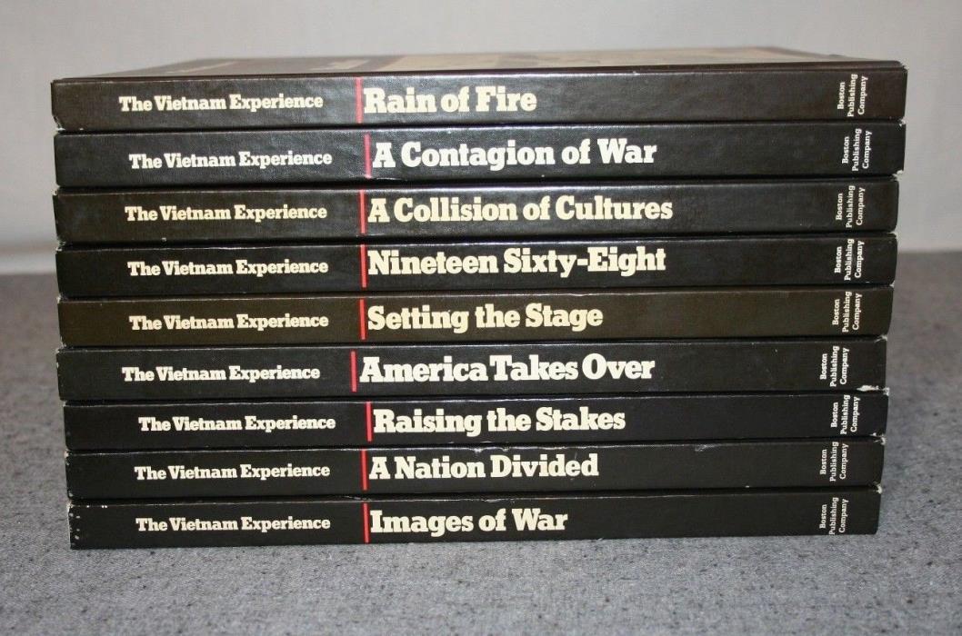 Time Life Vietnam Experience Hard Cover Book Set of 9
