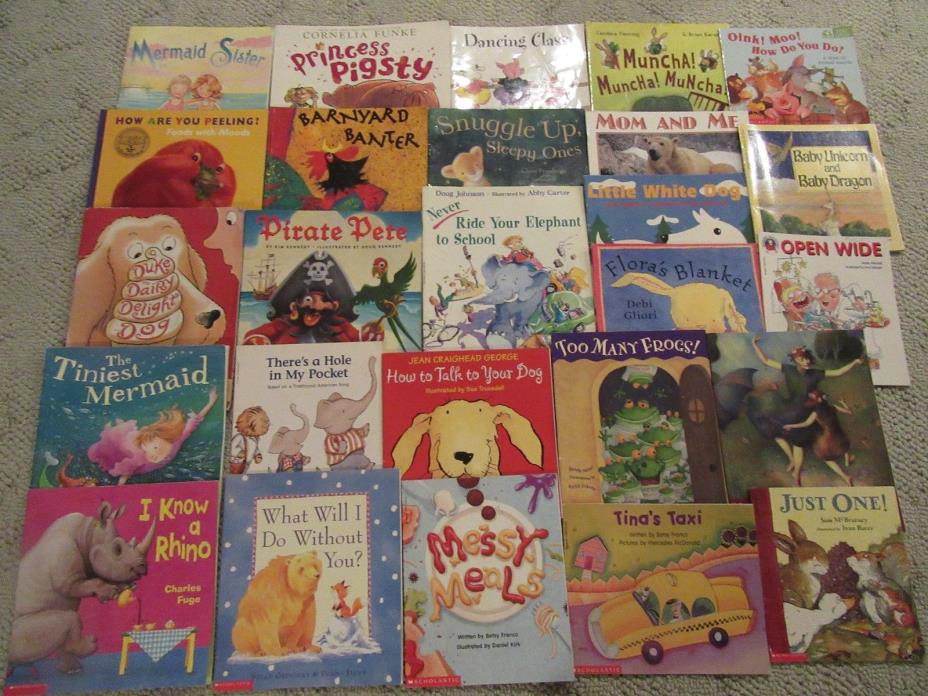 Lot of 100 Scholastic Children's Picture Books Well Known Authors VGC SC