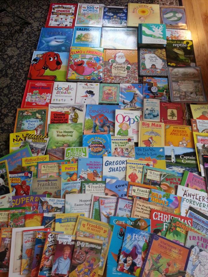 Children's picture and chapter books ENORMOUS LOT of 96