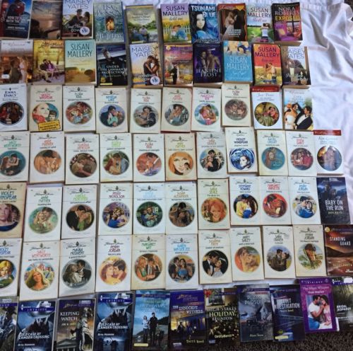 Huge Lot 74 Harlequin Romance Books Presents Intrigue Love Inspired