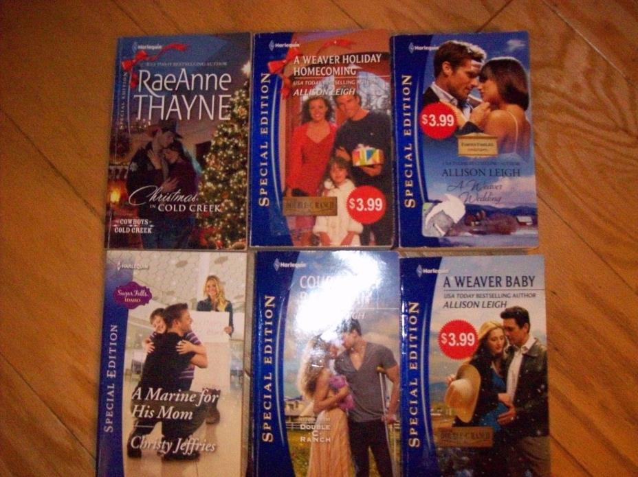 HARLEQUIN SPECIAL EDITION LOT OF 6 Books