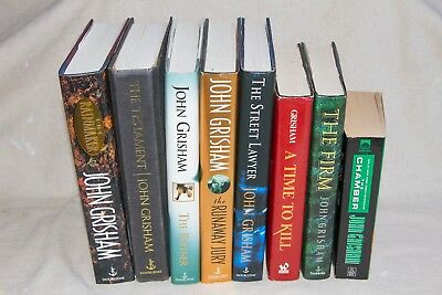 ?? JOHN GRISHAM - Lot of 8 BOOKS ?? - The Firm - A Time to Kill - The Partner