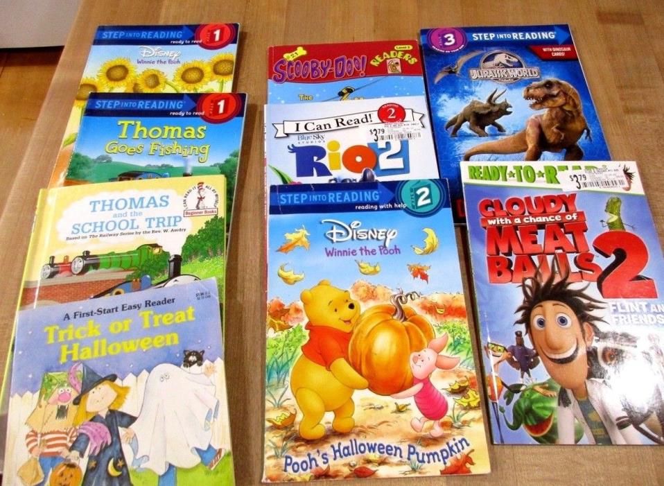 9 Scholastic Reading Books Mixed lot I Can Read Ready to Read Beginner and more