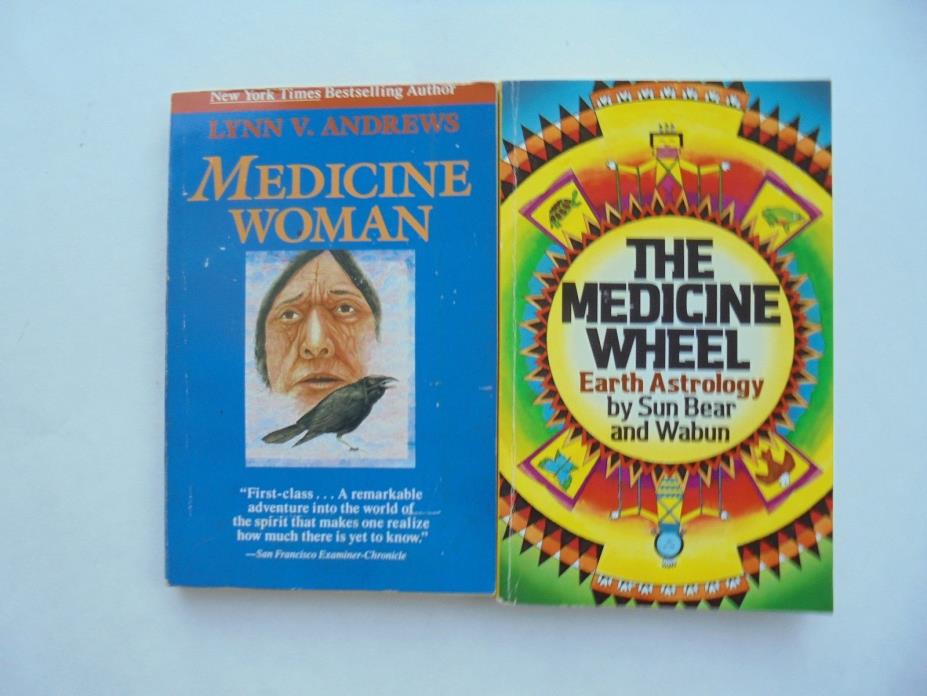 Lot of 2 The Medicine Wheel Earth Astrology + Medicine Woman Andrews