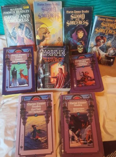 LOT OF 9  Marion Zimmer Bradley PB BOOKS SWORD and SORCERESS AND DARKOVER