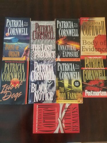 patricia cornwell 9 book lot