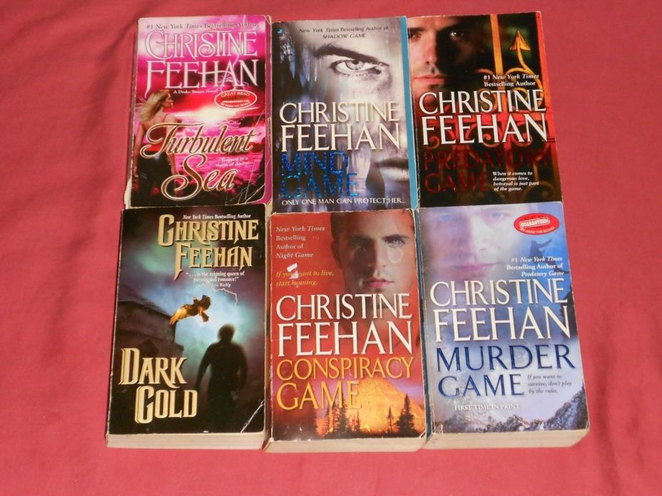 CHRISTINE FEEHAN Lot of 6 paperback Paranormal Romance: Game Series +2 others