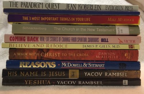 Lot of 10 PB Christian Books Religion A WALK WITH CHRIST TO THE CROSS