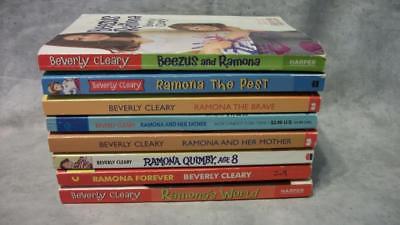 S436 Beverly Cleary Ramona Complete Beezus Quimby Pest Brave World 8 PB Book Lot