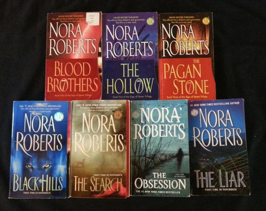 NORA ROBERTS LOT OF 7  ASSORTED NOVELS IN PAPERBACK