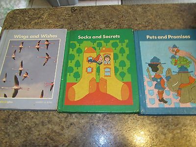 Vintage lot of 3 Readingbasicsplus Pets Promises Socks Secrets Wings Wishes FOL