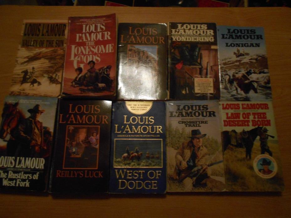 10 Louie L'amour paperback books