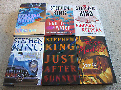 (6)STEPHEN KING End of Watch, Finders Keepers, Just After Sunset (HC) *LOT*