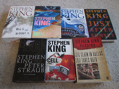 (7)STEPHEN KING Black House, Cell, Duma Key, Just After Sunset, 11/22/63(HC)*LOT