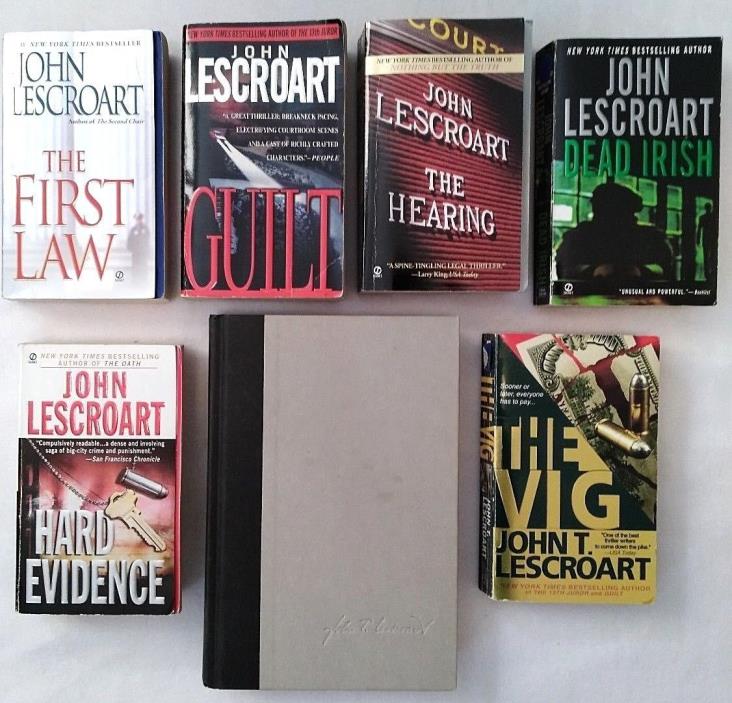 Lot of 7 John Lescroart Books - Paperback / Hardcover