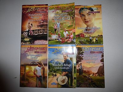 Lot of 6 Harlequin Love Inspired Inspirational Trade Paperbacks in Large PrintR3