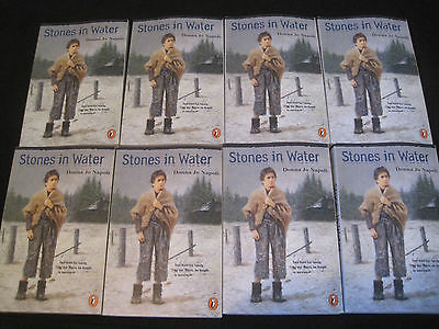 TEACHER SET LOT OF 8 Stones in Water NEW Donna Jo Napoli  Historical  WWII  RL 4