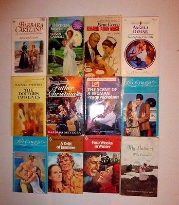 Lot of 12 Vintage Harlequin, Loveswept, Regency Romance and More. Great ReadsR4