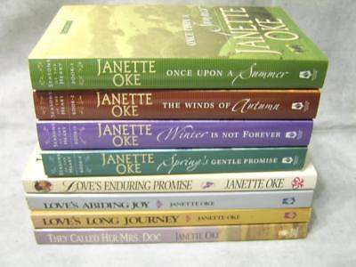 S184 Janette Oke Seasons of the Heart Series They Call Her Mrs Doc 8 Book Lot