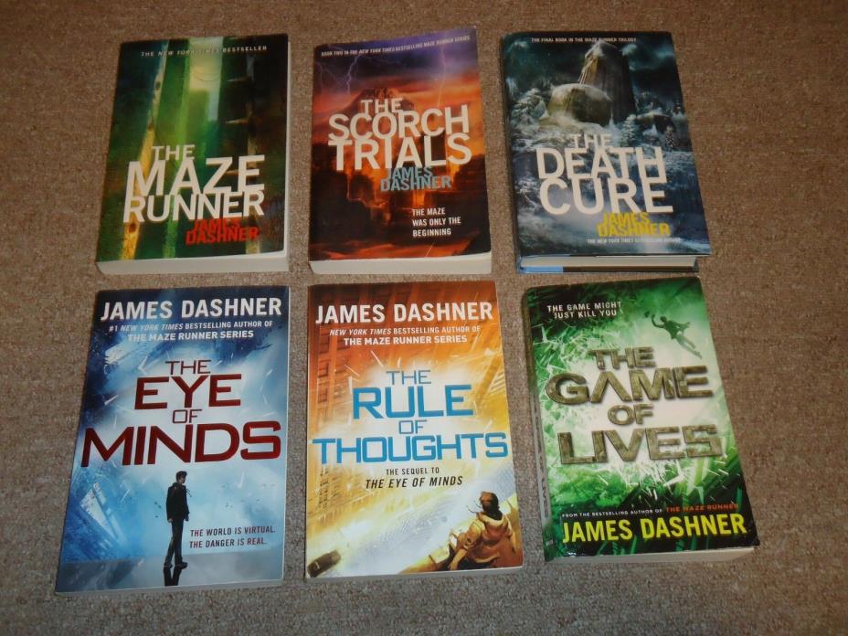 Lot 6 James Dashner Novels 3 Maze Runner 3 Mortality Doctrine Death Cure