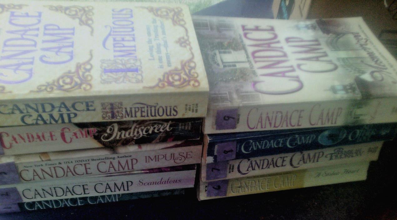 candice camp - romance novel lot x9 books bulk wholesale #1-9