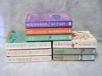 S107 Nora Roberts 3 Trilogies Key Dream Born In Concannon Sisters 9 Book Lot