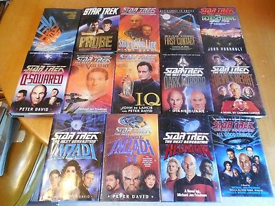 14 Star Trek Books Hardcover w/jackets Science Fiction Tv Tie In Wholesale