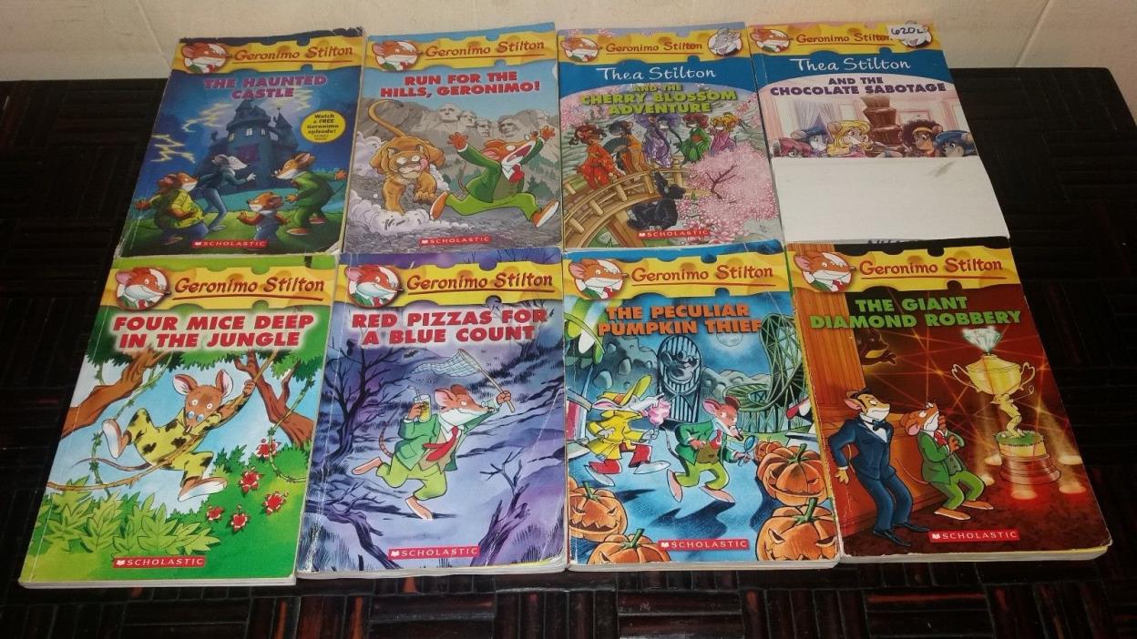 LOT OF 8... GERONIMO STILTON...CHILDREN BOOKS