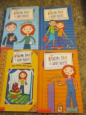 Lot of 4 books in The Amazing Days of Abbey Hayes by Anne Mazer  - FOL