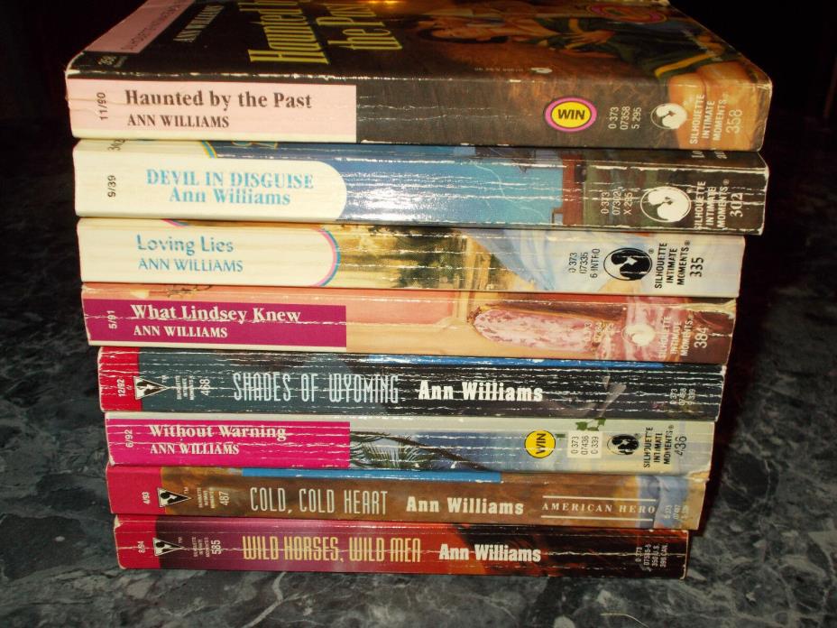 Silhouette Ann Williams lot of 8 contemporary romance paperbacks