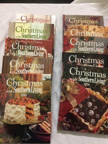 LOT OF 10 CHRISTMAS WITH SOUTHERN LIVING 1996-2007
