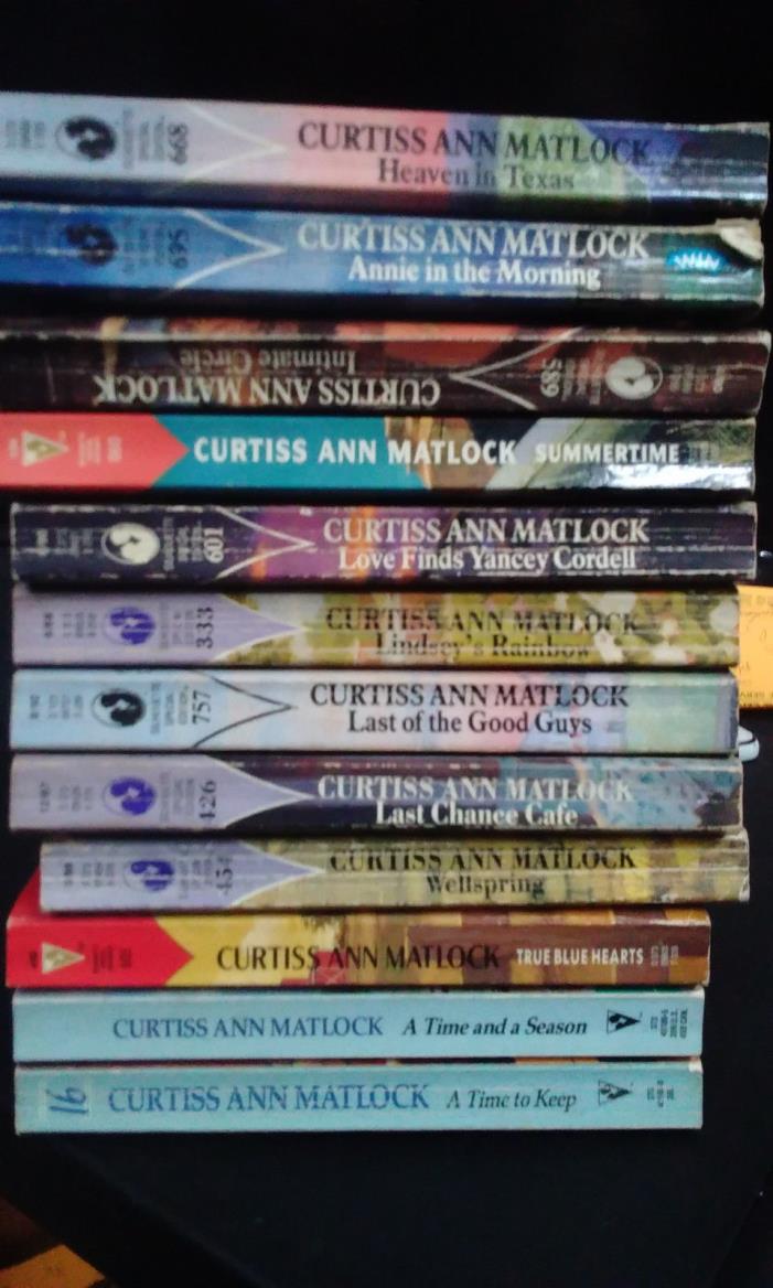 12 Curtiss Ann Matlock Silhouette Romances See List