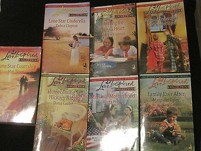 Lot of 7 Love Inspired Steeple Hill christian romance paperbacks Corbit, Nunn
