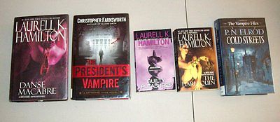 Young Adult Teen Book Lot 5 VAMPIRE Laurell K. Hamilton Vampire Hunter Series